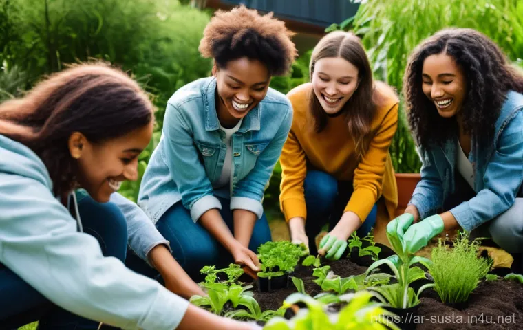 지속가능성 전문가로서의 네트워킹 팁 - **Prompt:** A diverse group of young adults, including individuals of various ethnicities and gender...